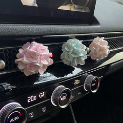 アジサイの車の香りの車のエアコンの吹き出し口の装飾の拡香石の香りの花の車内の装飾品の置物の女性