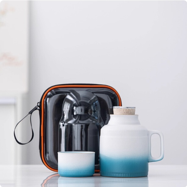 带茶漏小暖壶杯子马克杯带盖中式陶瓷水杯瓶泡茶办公杯子便携|undefined
