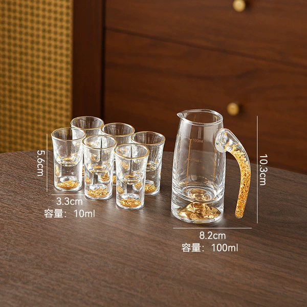 One pot and six cups of Jinshan