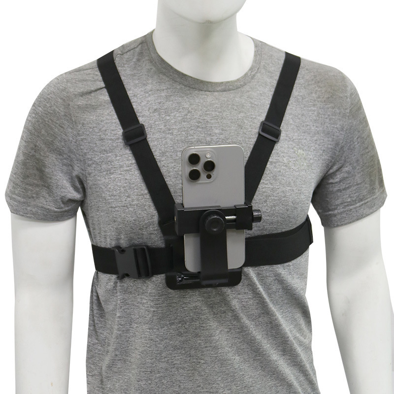 Gopro Chest Strap First-Person Perspective Shooting Chest Strap Phone Holder Outdoor Cycling Phone Live Streaming