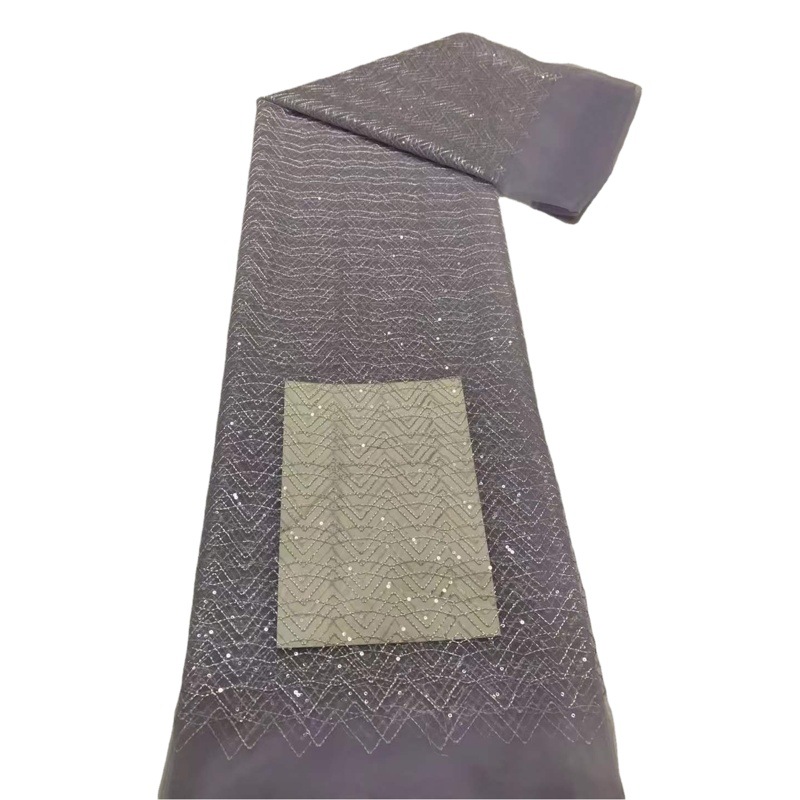 Popular delgada transparente ligero no elástico de nylon de encaje de malla de rayos de malla de onda de fondo de tela de la camisa JX2998
