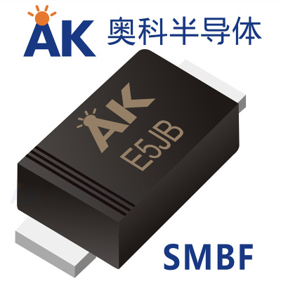 二极管ES5JBF印字E5JB 封装SMBF 广东奥科半导体品牌|ru