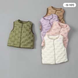 儿童轻薄羽绒马甲背心外穿2025新款儿童坎肩中大童宝宝亲子装