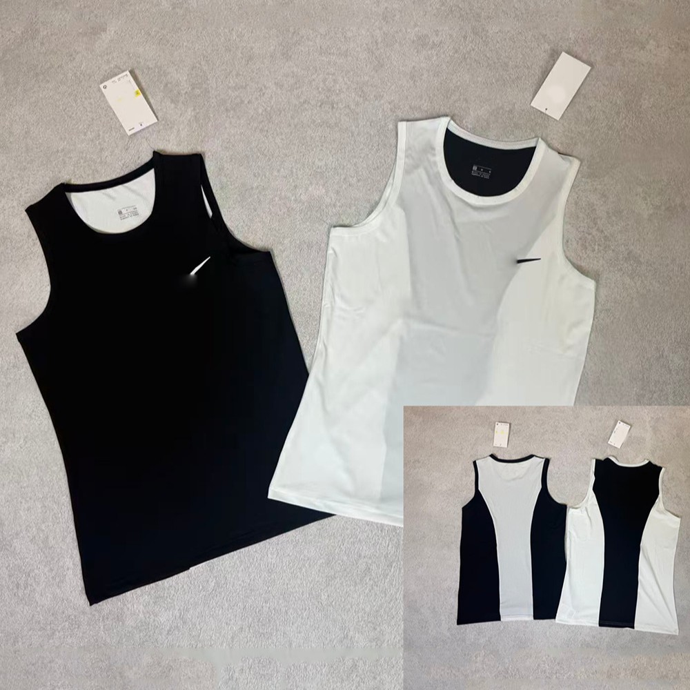 High-quality, low-price men's quick-dry tight-fitting sports vest, high-elasticity sleeveless tank top for sports training