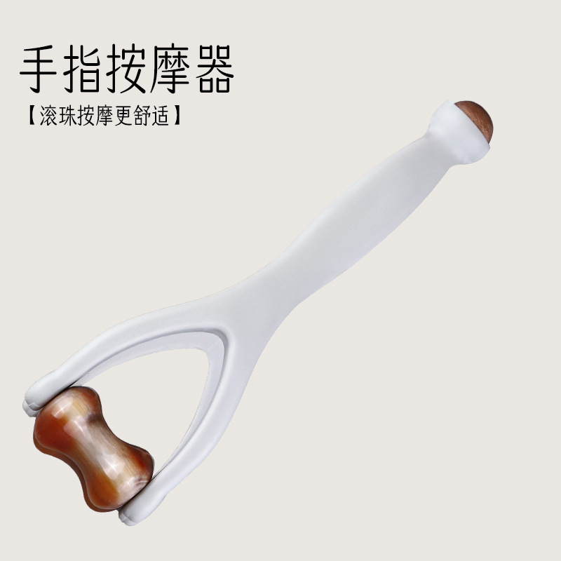 牛の角の指のマッサージ器の手の関節のツボのローラーの神器のやせている細い漫画は多機能の経絡を育成します。|undefined