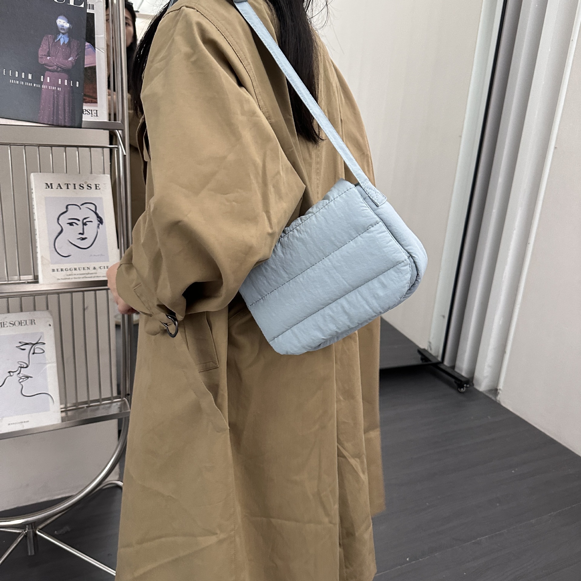 Bolso Cuadrado Pequeño para Mujer de Nailon para Uso Diario