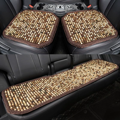 Natural Bodhi Seed Car Seat Cushion, Summer Ventilation Seat Cushion, Single Piece Three-Piece Set, Universal for All Seasons, Breathable Beads Wholesale