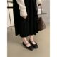Square Toe Shallow Mouth Shoes Women's 2025 New Spring and Autumn Korean Style Ballet Flat French Fairy Gentle Mary Jane Shoes