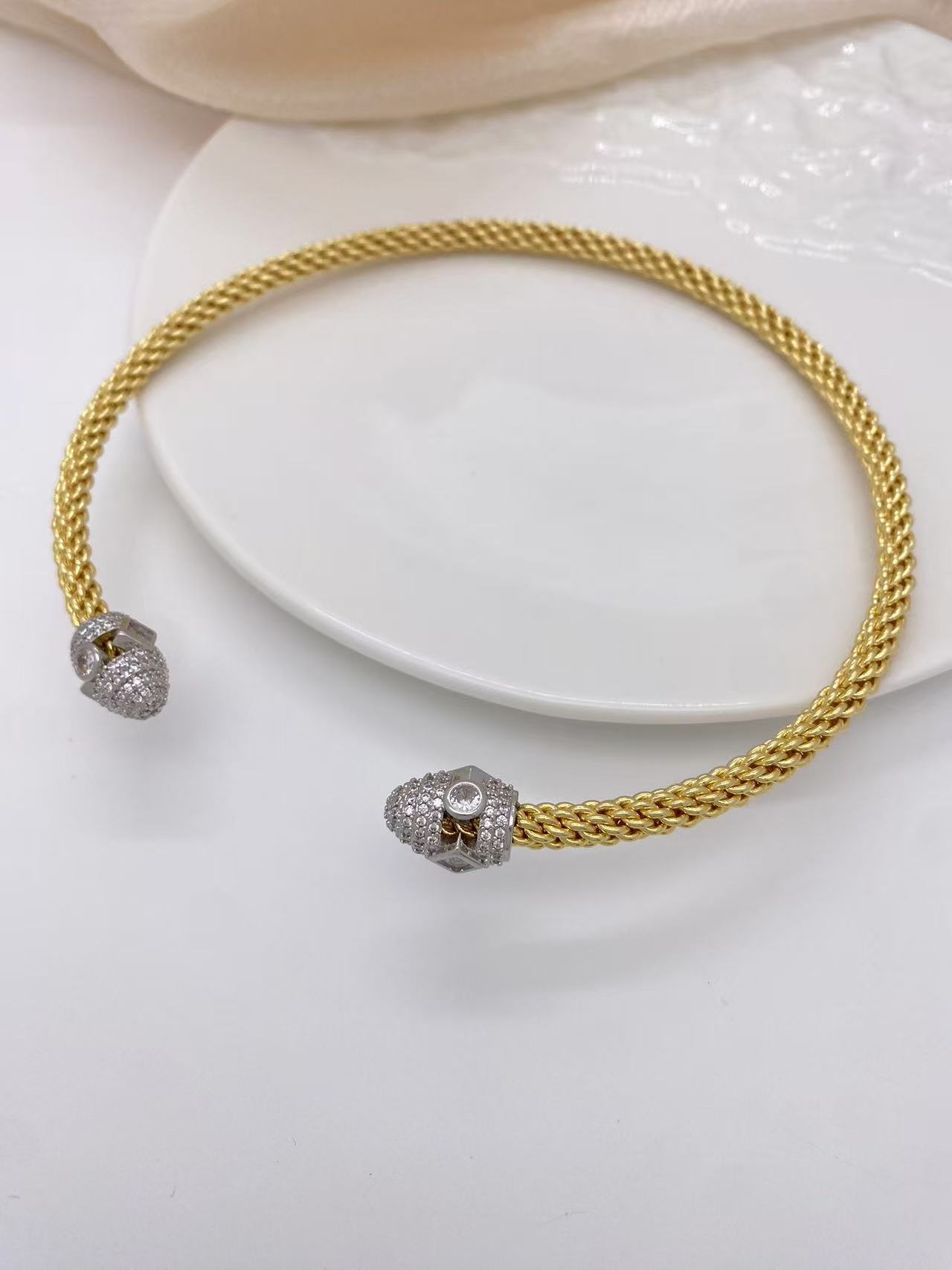 골드+화이트 골드 칼라