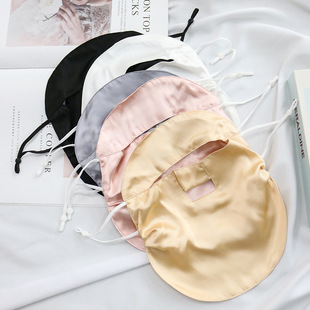 Tangge Silk Sunscreen Full Face Sleep Breathable Face Cover Summer Mulberry Silk UV Protection Women's Outdoor Riding