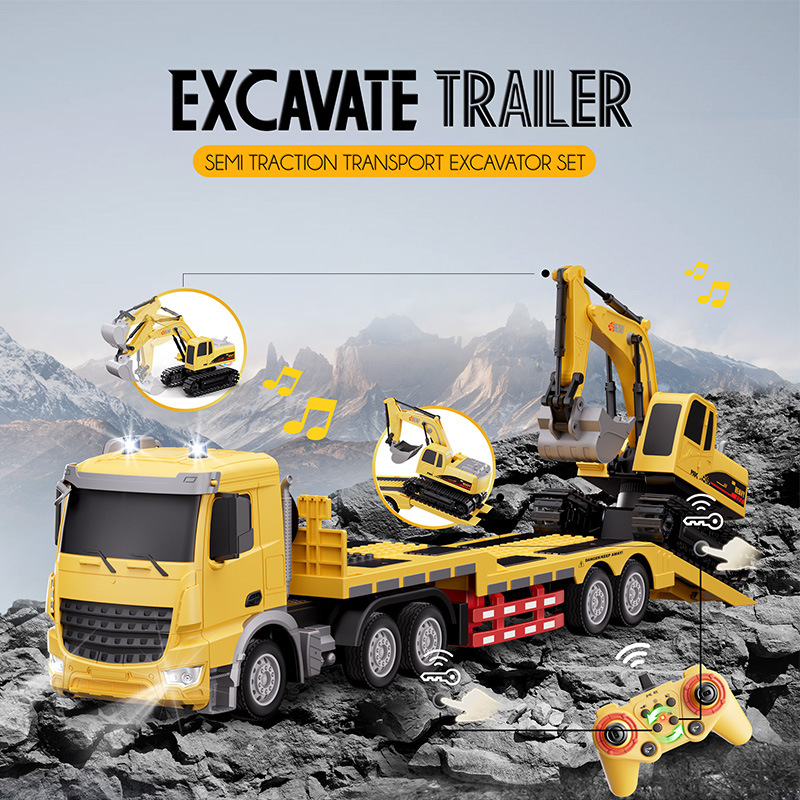 (Cross-border trading), remote control car, electric truck with light music, 4G