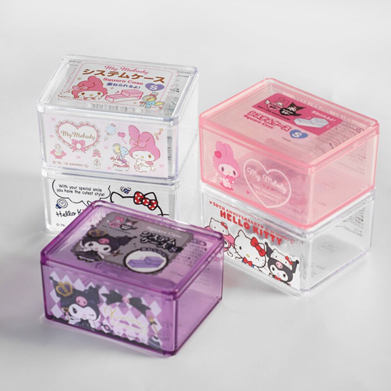 Authentic Sanrio Storage Box, Cinnamon Dog Student Dormitory Notebook, Transparent Desktop Accessories, Dressing Table Storage Box, Cute Authentic Sanrio Storage Box, Cinnamon Dog Student Dormitory Notebook, Transparent Desktop Accessories, Dressing Table Storage Box, Cute