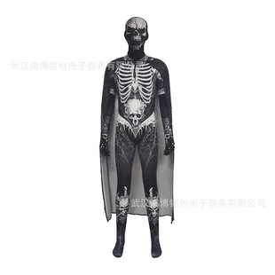 Cross-border New Halloween COSPLAY Skull Horror Game Digital Print Cosplay Costume