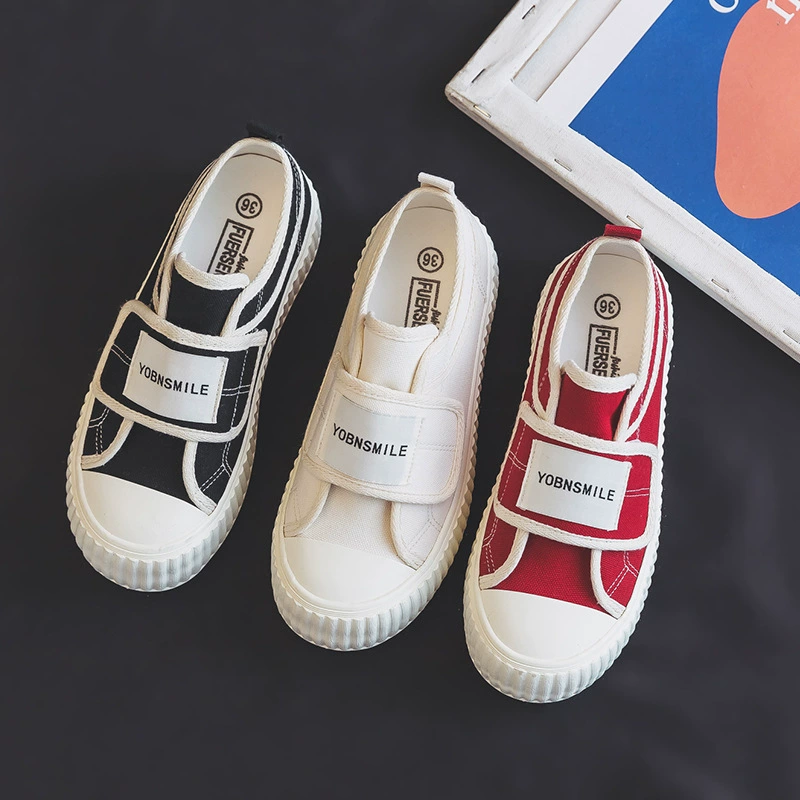 В наличии: Новые женские повседневные универсальные кеды на липучках из канваса, весна 2024, прямая поставка с фабрики, Uber H1003