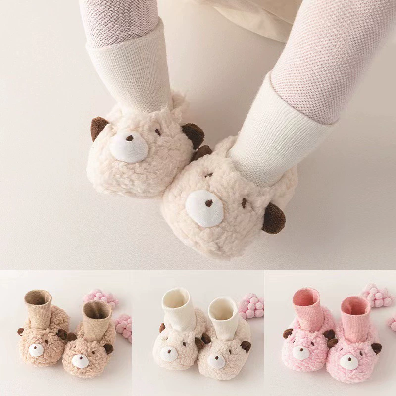 Осень и зима утолщенные туфли для новорожденных