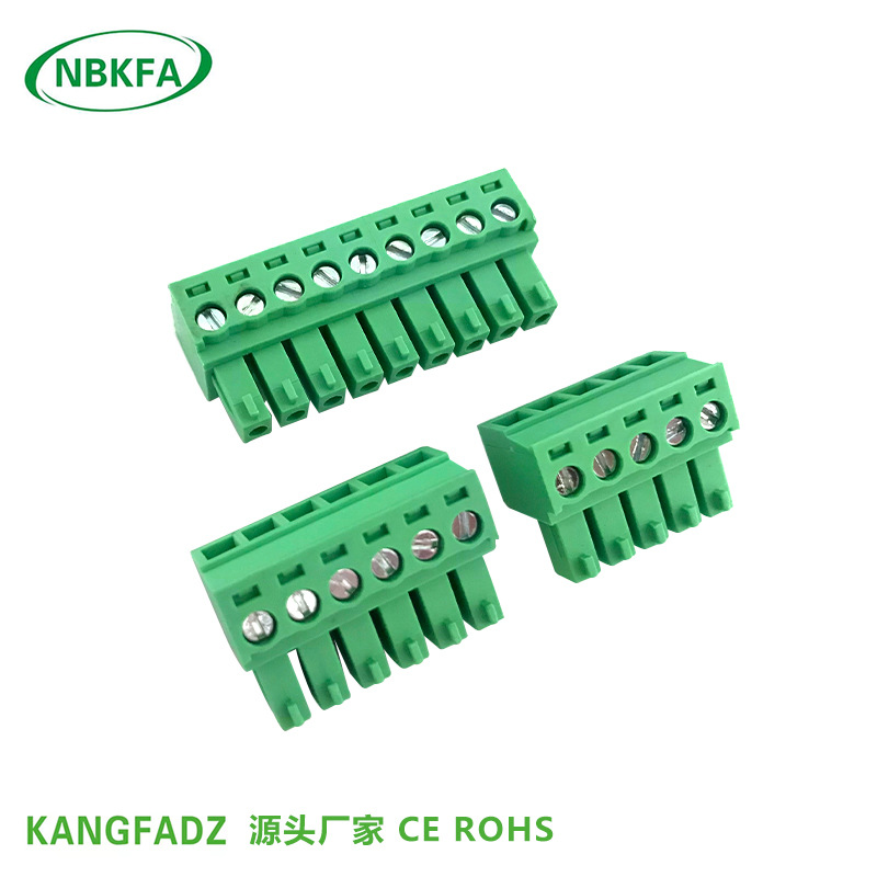 厂家直销插拔式接线端子MG/WJ/KF15EDGK-3.5/3.81mm间距接线头