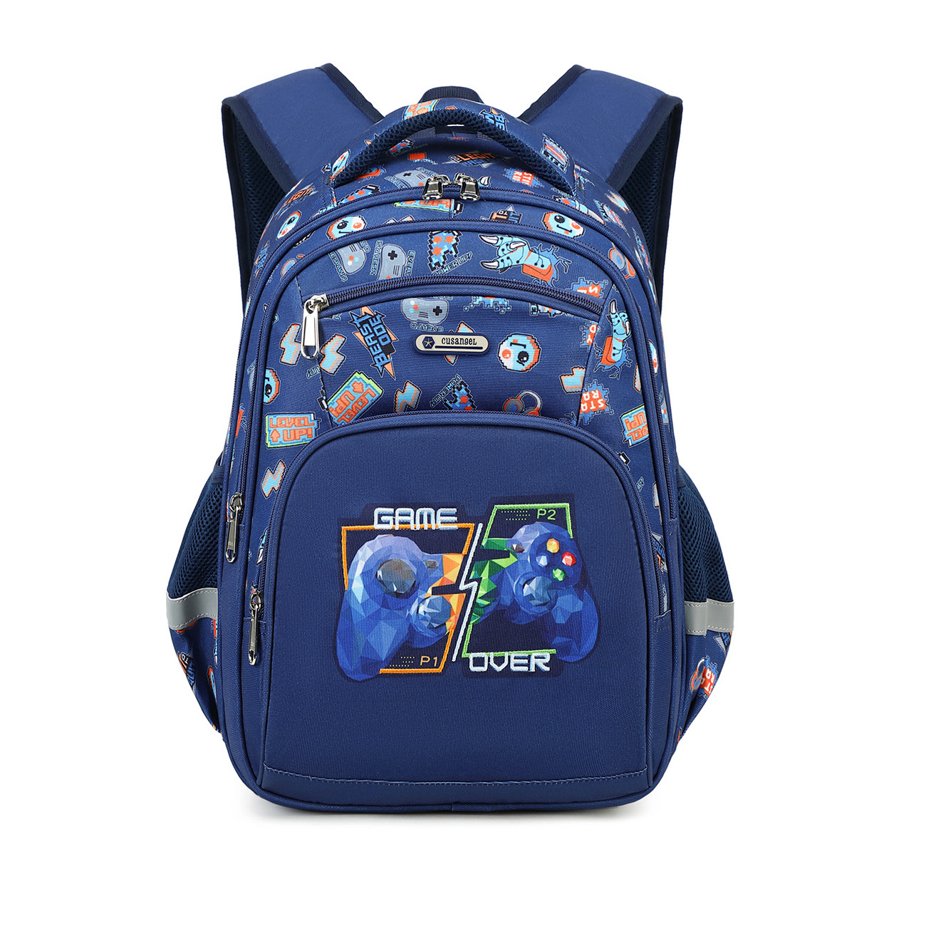Mochila Escolar Infantil de Gran Capacidad de Tela Oxford Ultraligera con Reducción de Carga para Escuela y Viajes