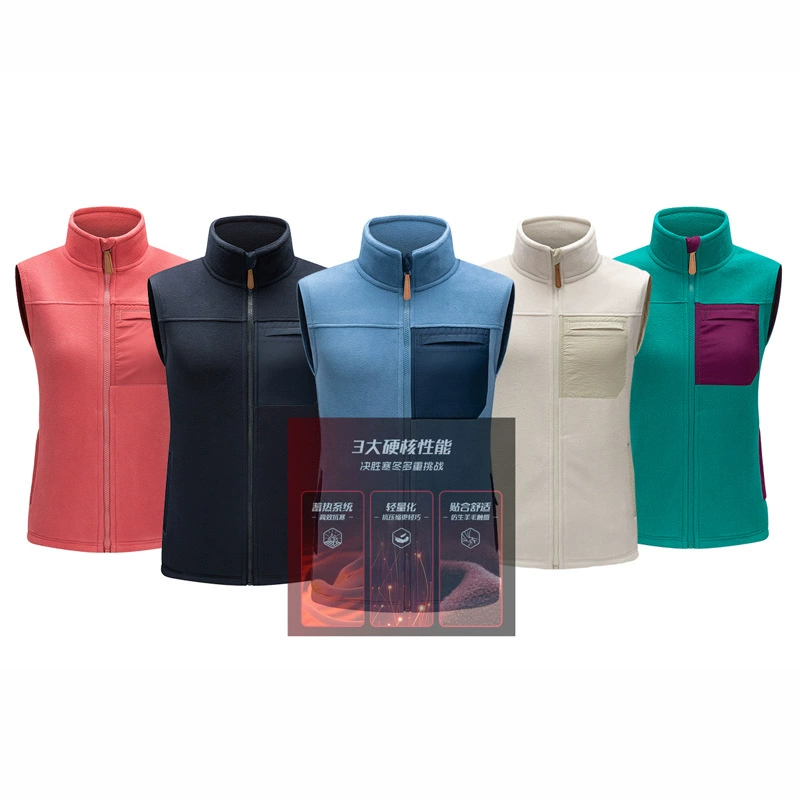 Осенний и зимний флежный жилет для мужчин и женщин