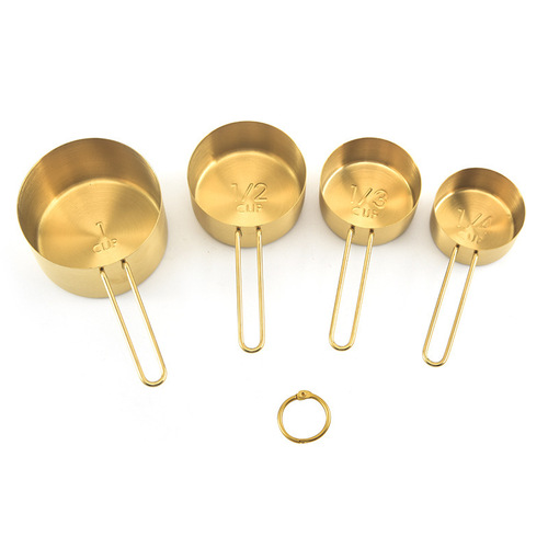 Stainless steel plastic measuring cup measuring spoon set kitchen baking bartending scale spoon measuring spoon gram flour spoon tool