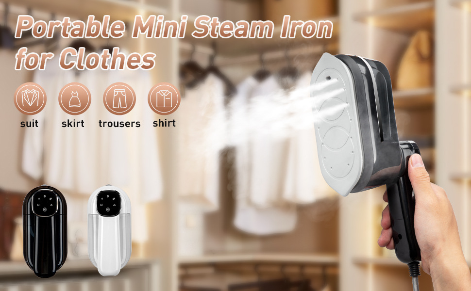 Handheld Garment Steamer Electric Iron With Detachable Water Tank_voghion.com