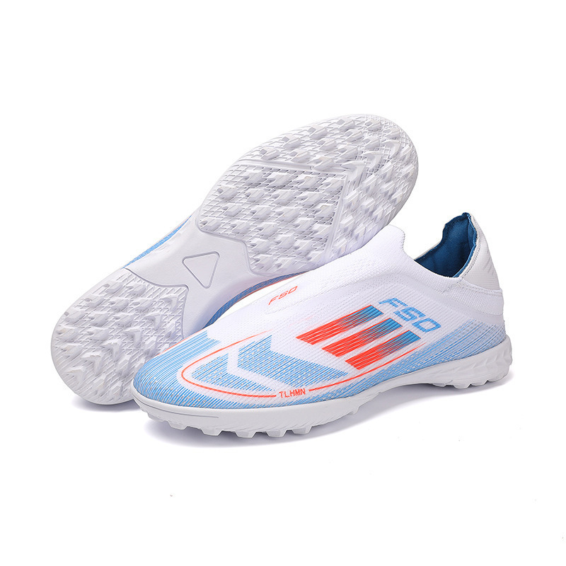 Zapatos de Fútbol de Corte Bajo para Adulto de TPU y Goma Transpirables para Césped Natural y Artificial