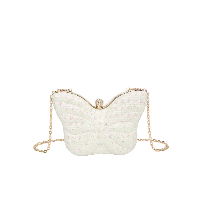Moda de moda cadena mariposa bolso femenino 2024 nuevo bolso de hombro personalizado mini bolso de mensajero casual de primavera