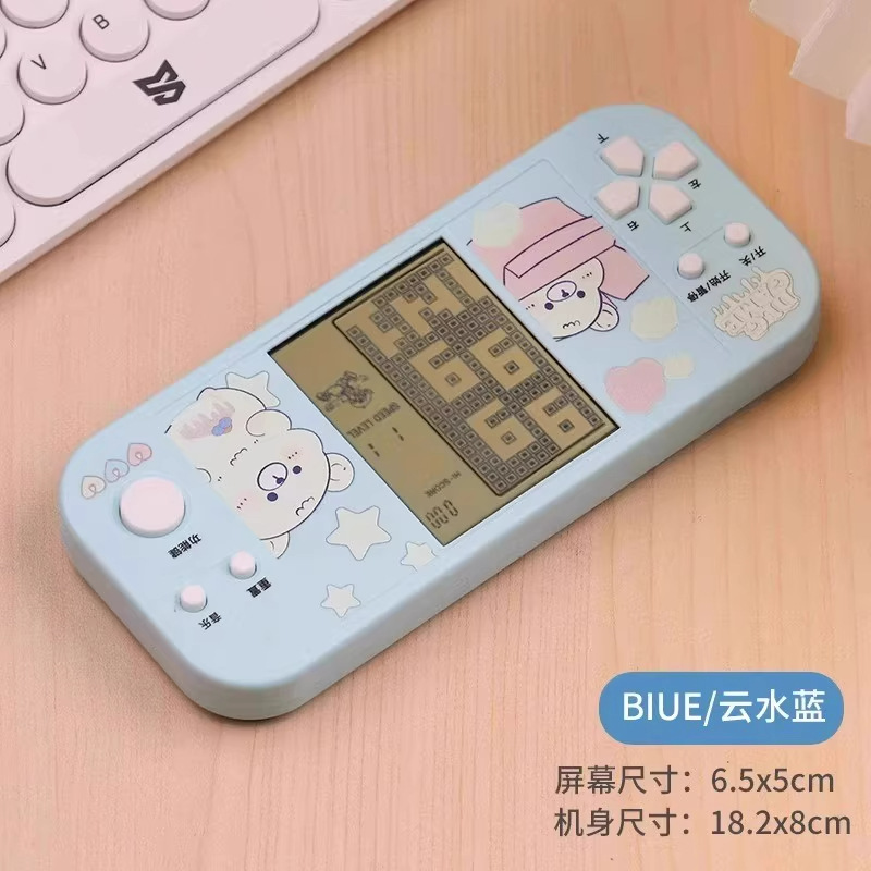 Modelo de juegos de mano para niños no juguete pantalla en color Tetris niños y niñas estudiantes de primaria infancia