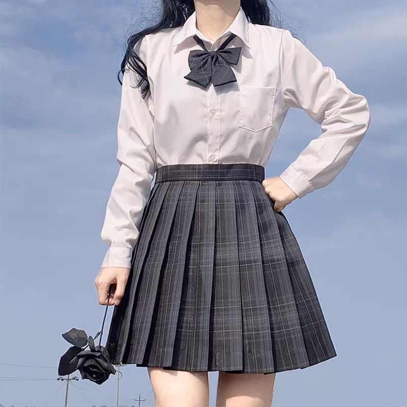 Карбоно-серый (отдельная клетчатая юбка)