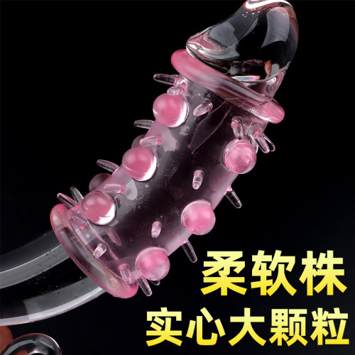 Large particle wolf tooth set foreskin ring caterpillar vibrating egg head set finger set crystal set fun ring manufacturer wholesale