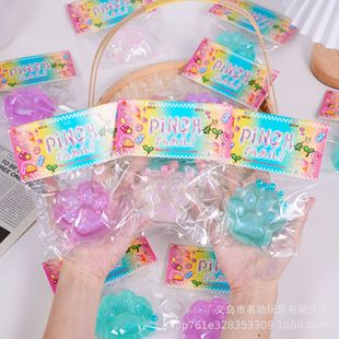 Super Soft Crystal Plush Cat Claw Pinchle Blind Bag Decompression Toy Artifact Decompression Toy Pvc Bag Pinchle