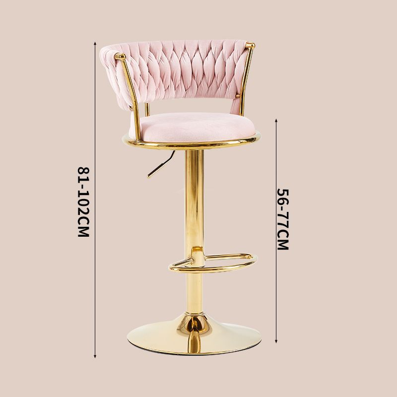 Silla de bar de lujo ligera, taburetes altos, silla de respaldo para el hogar, silla de cajero giratoria y silla de elevación de la recepción. image 9