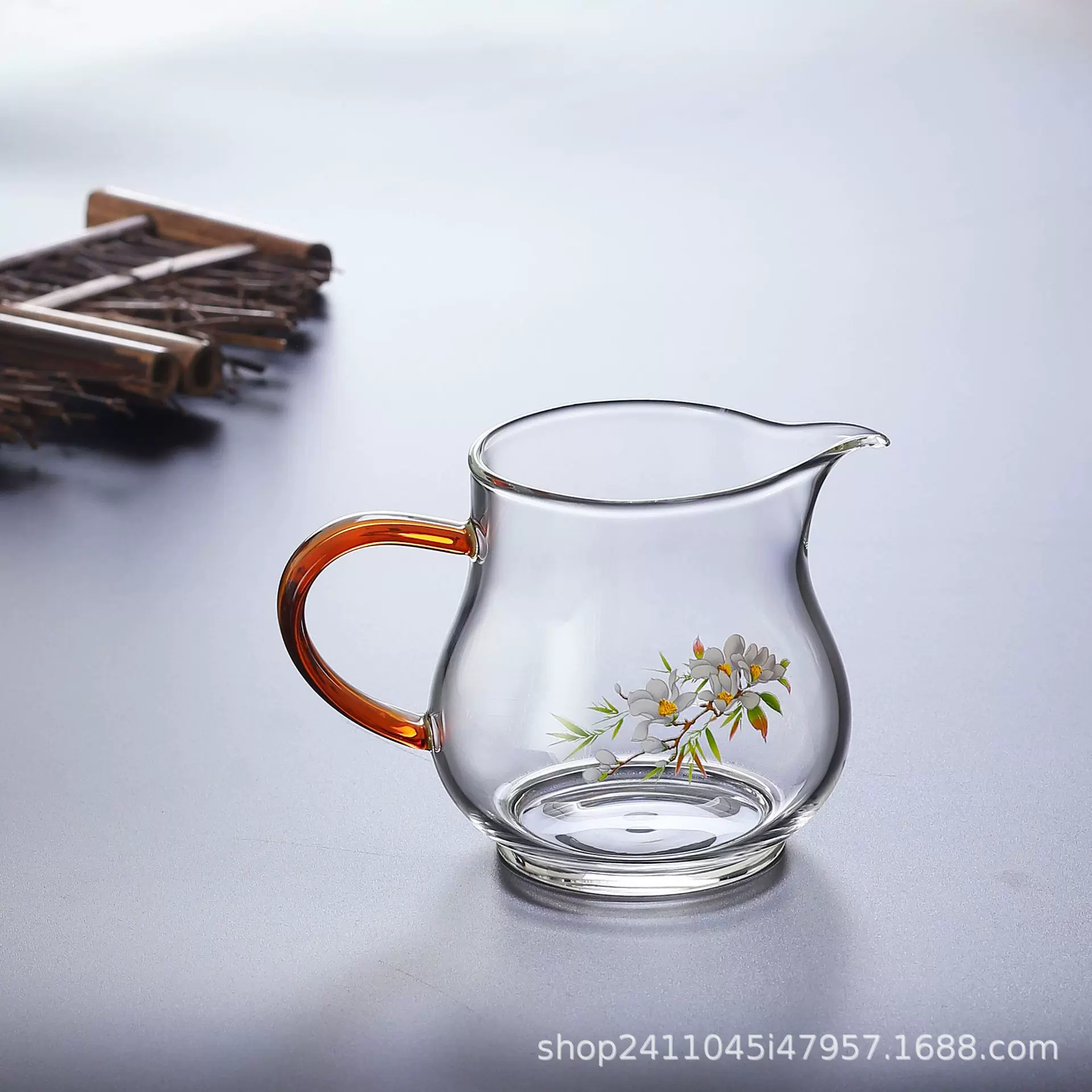 手造公道杯玻璃公杯茶器茶具批发耐热茶海功夫茶加厚耐高温可加热