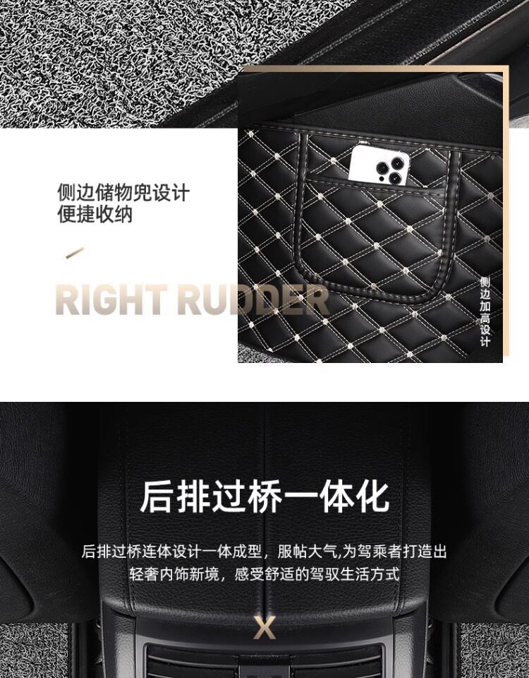 Hong Kong, Macau, and overseas versions of car floor mats, custom-made for specific vehicles, right-hand drive carpet, full coverage right-hand drive mats