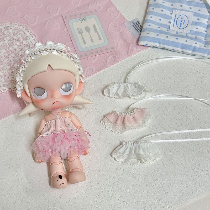 Zsiga Lace Camisole Strap Top Outfit Bjd 1/6 Long-Legged Kitty Doll Dress-Up Clothes