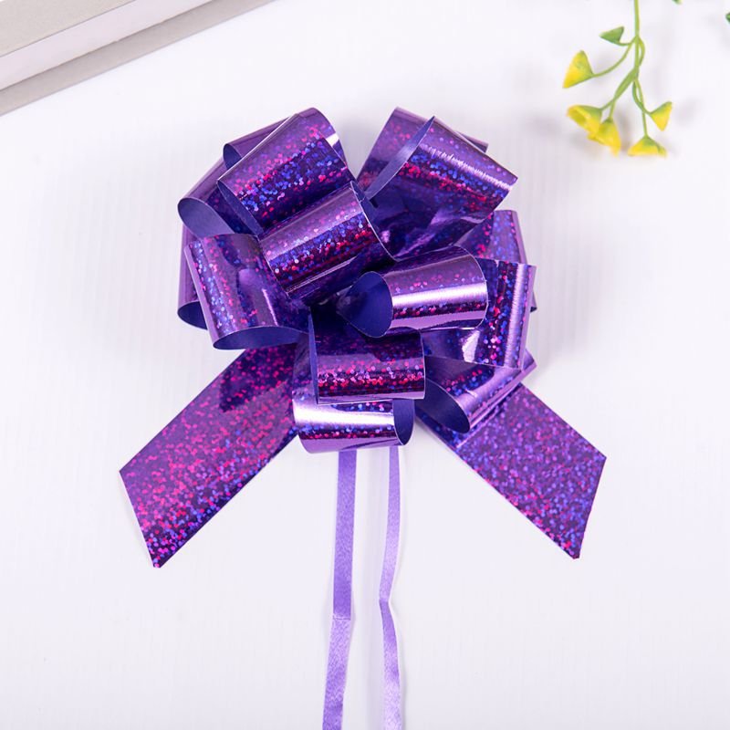 Comercio exterior transfronterizo 30 láser tridimensional bola flor Navidad regalo embalaje medio tirón flor cinta ventas directas de fábrica