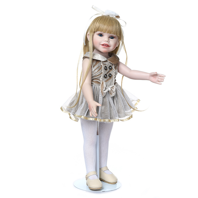 45cm American Girl Doll pegamento completo puede entrar en agua transfronteriza e-commerce suministro de una sola pieza de entrega