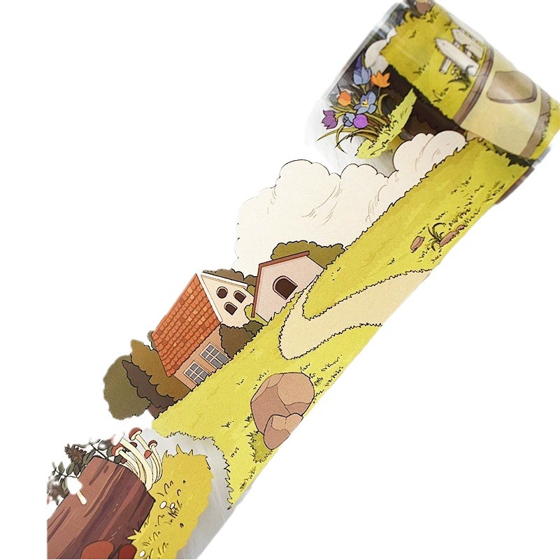 Donghong новый Журнал Лента пейзаж ПЭТ лента журнал животное и бумага специальное масло девушка персонаж коллаж лента