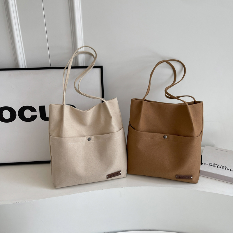 Canvas Shoulder Bag Tote Bag Japanese-Style Simple Lightweight Student Tote Large Capacity Shopping Bag Custom-Made Canvas Shoulder Bag Tote Bag Japanese-Style Simple Lightweight Student Tote Large Capacity Shopping Bag Custom-Made