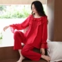 结婚薄款本命年长袖家居服