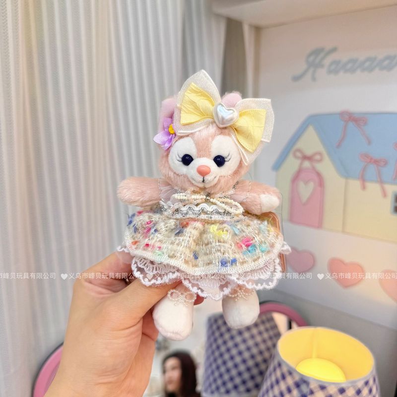 玲娜貝児の青い真珠のお姫様のスカートはぬいぐるみのかばんをつけてキーホルダーのメーカーを包んで直接販売します。|undefined