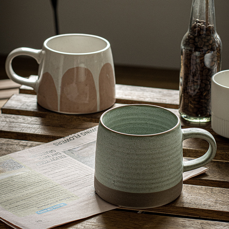 Tazas simples y elegantes, grandes colecciones, tazas de cerámica de estilo retro, tazas de té caseras, tazas de agua de alto valor, tazas de café, tazas al por mayor