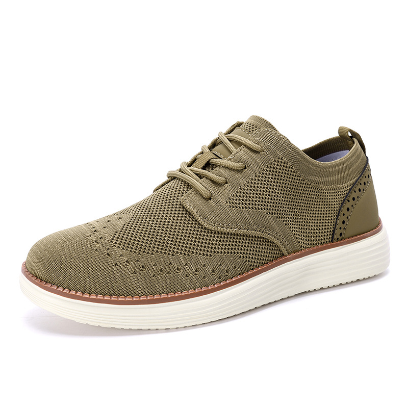 2025 nuevos zapatos casuales de hombre ligeros transfronterizos Amazonas tamaño 48 transpirables zapatos de tela voladora para hombres image 7
