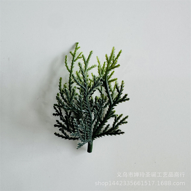 仿真植物塑料水草配件 8CM圣诞松针草圣诞圈烛台花环装饰小草批发|undefined