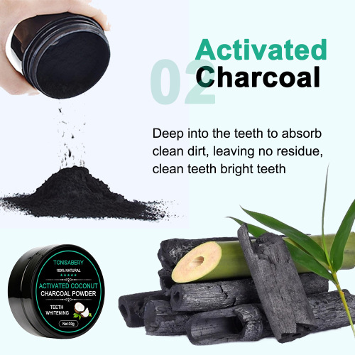 TONISABERY Amazon AliExpress exclusive coconut shell activated carbon teeth whitening tooth powder 30G