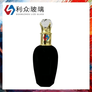 黑色香水瓶100ml 植绒香水瓶 喷绒毛香水瓶包材 仿进口喷头香水瓶