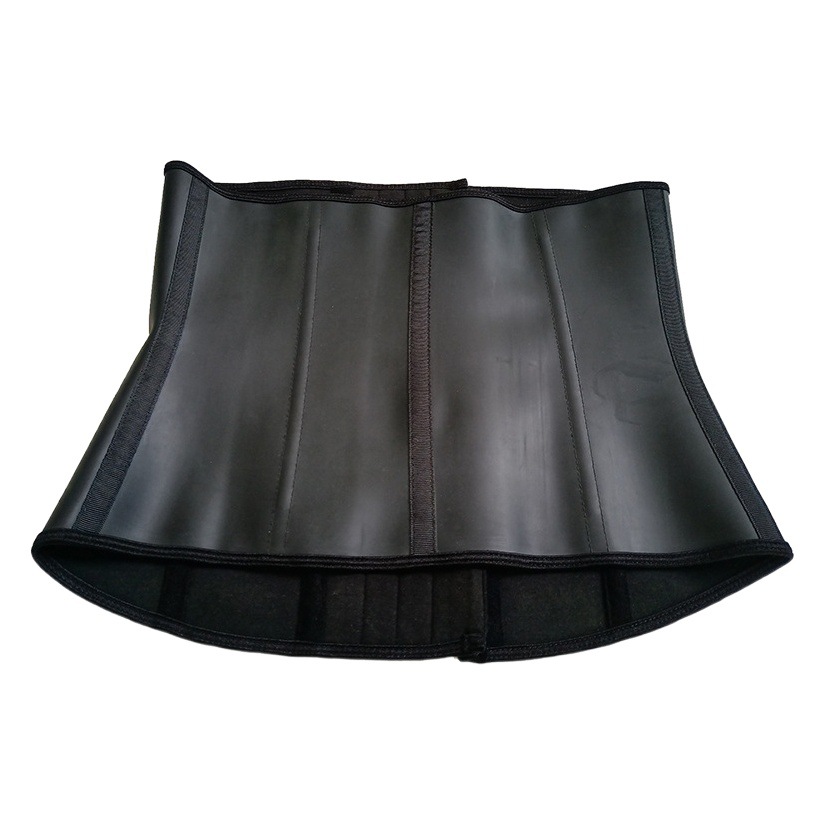 Amazon cintura Trainer 9 hueso brillante látex 4 breasted corsé goma vientre contratación deportes corsé cinturón