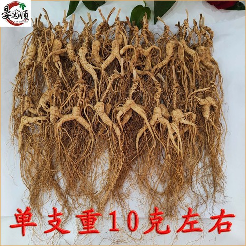 Lushan Seed Ginseng Dry Goods Over 20 Years Old, Loose Mountain Ginseng Powder for Wine Brewing and Soup Cooking, Factory Wholesale, Lushan Dry Ginseng Distribution