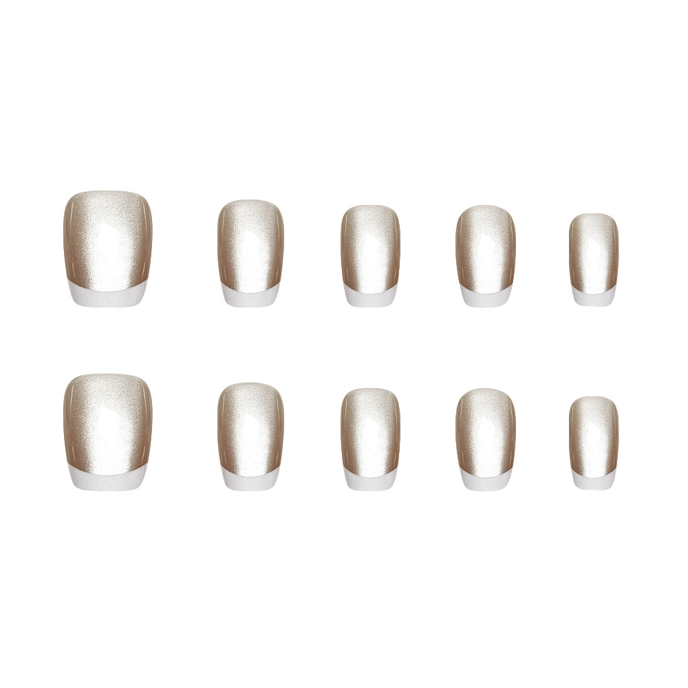 Advanced Sense Star Cat Eye Wear Armor Desmontable Francés Wear Armor 30 piezas de uñas impermeables Parche de uñas