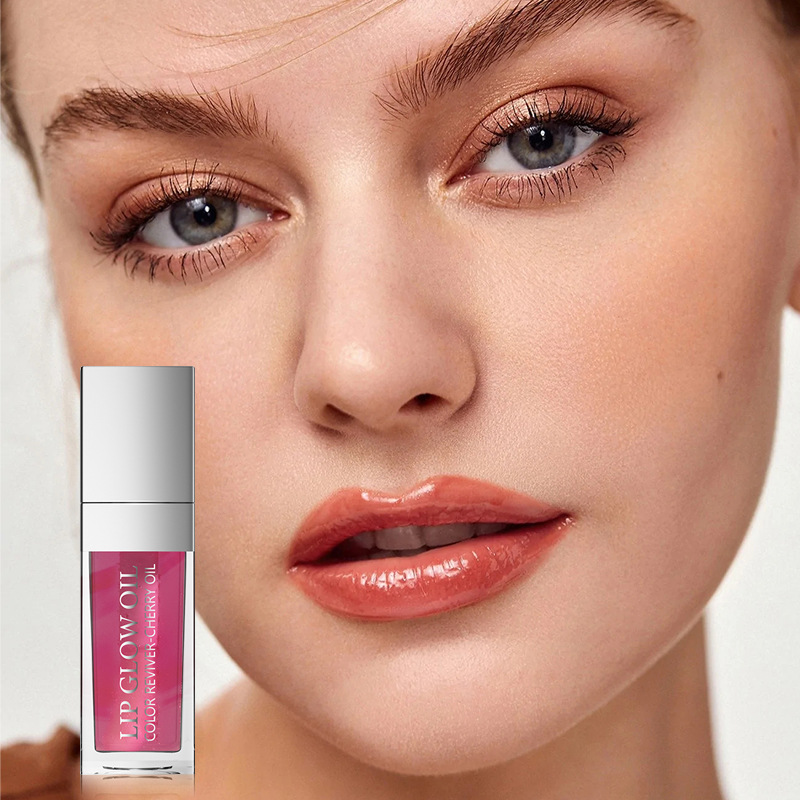 45g Weight Lip Glaze Type Of Cosmetics Plastic Material Solid Color, Transparent Pattern Sexy Style Solid Color Transparent Plastic Lip Glaze 5