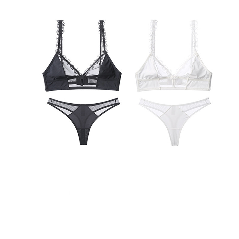 Lenjerie intimă sexy pentru femei, dantelă brodată, distracție franceză, tentație, colectare, sutien mic, afișare, set mare de sutien_voghion.com